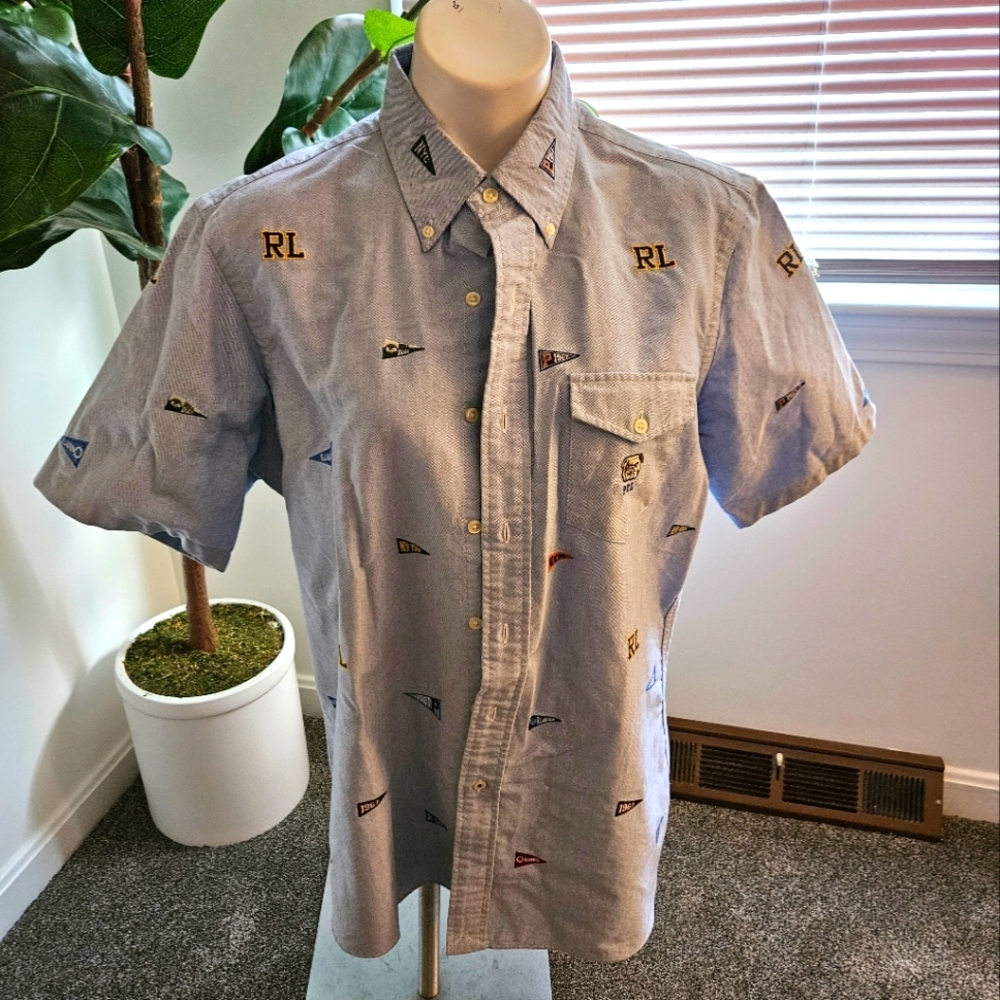 Polo Ralph Lauren Varsity Pennant Flag Oxford Shirt
